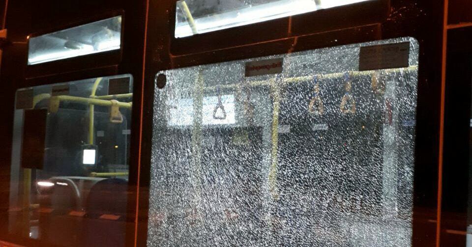 אבן פגעה באוטובוס של דן באר שבע