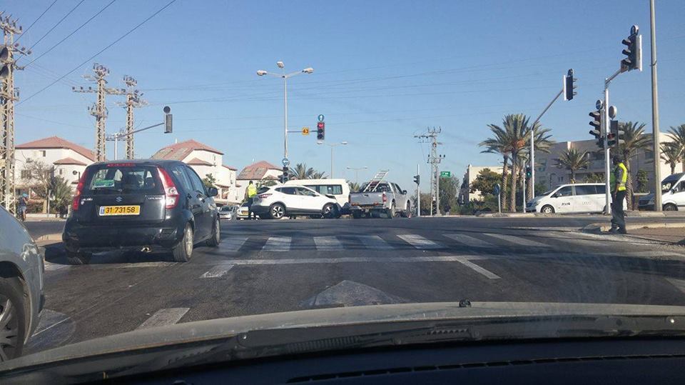 תאונת דרכים שהתרחשה ב-8 לאוקטובר. צילום: אלכס סורקין