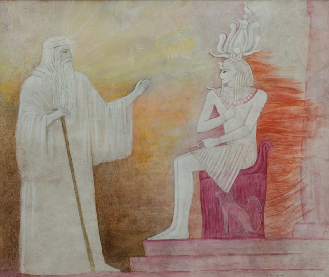 אלה בינשטוק -סדרה יציאת מצרים, משה ופרעה, 2000