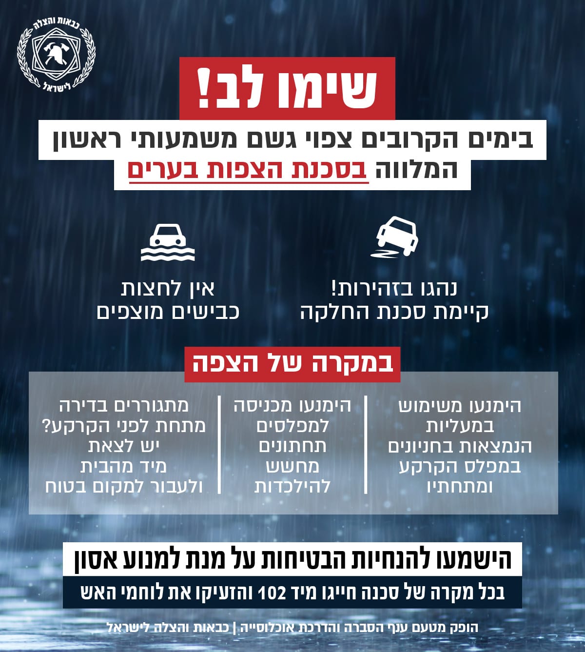 באדיבות כבאות והצלה 