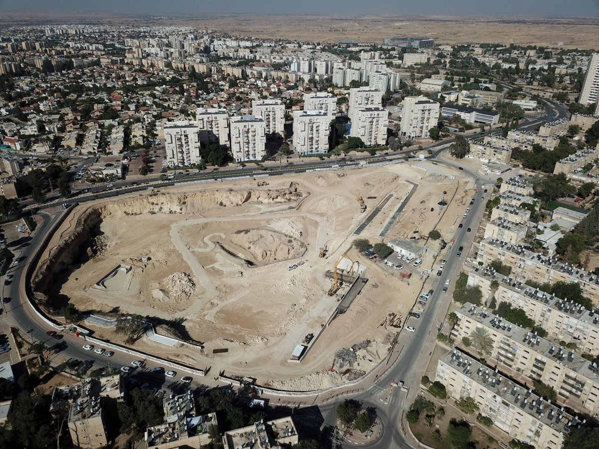 העבודות, לפני מספר חודשים. קרדיט - אלמוג בשני