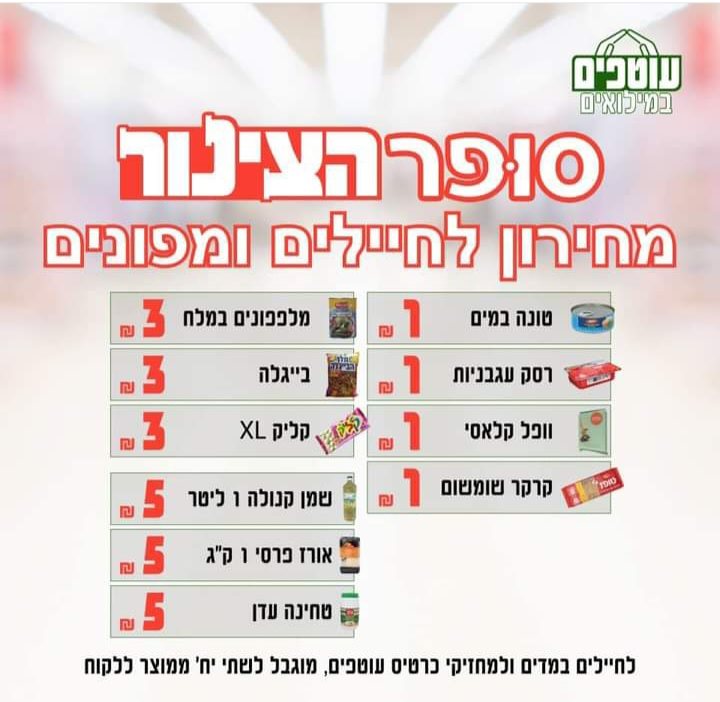 המחירון לחיילים ולמפונים מבתיהם. תוכן גולשים, שימוש לפי סעיף 27 א' בחוק זכויות היוצרים 