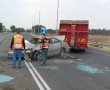 תאונה בכניסה לעיר: רכב התנגש במעקה בטיחות, הנהג פונה לסורוקה