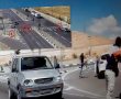 תיעוד: רעולי פנים מסתערים במוטות ברזל על נהג רכב בצומת אוהלים